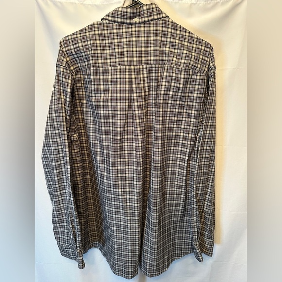 Duluth Trading Co. Men’s XL Button Down Black, White Red Plaid Mint Condition - Picture 5 of 8